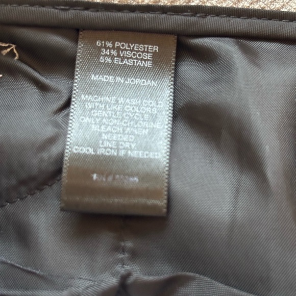 Express Women's Columnist Gray Check Printed Straight Leg Trouser Pant Size 00R - Picture 6 of 6